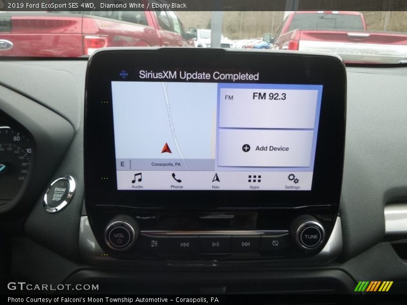 Diamond White / Ebony Black 2019 Ford EcoSport SES 4WD