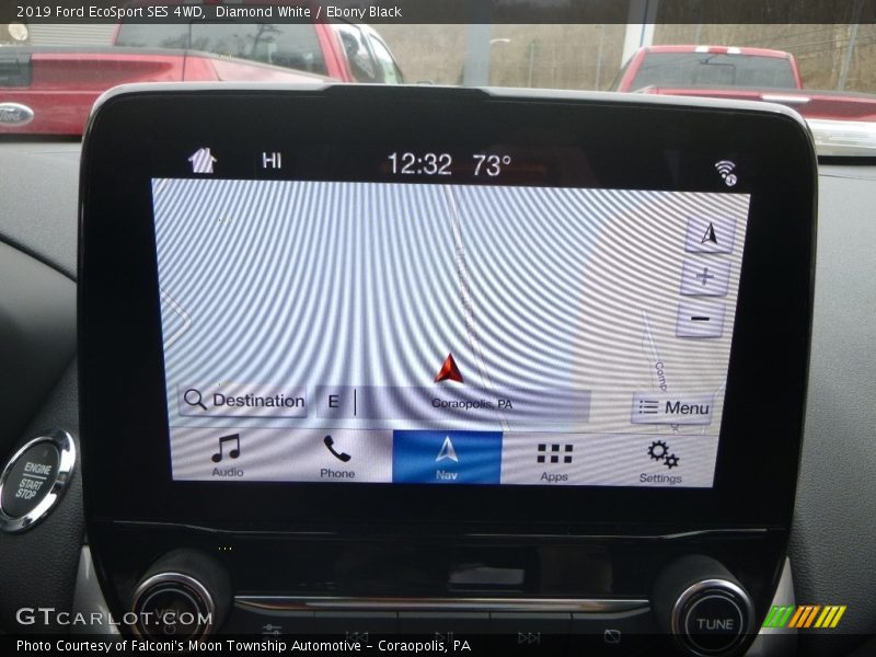 Diamond White / Ebony Black 2019 Ford EcoSport SES 4WD