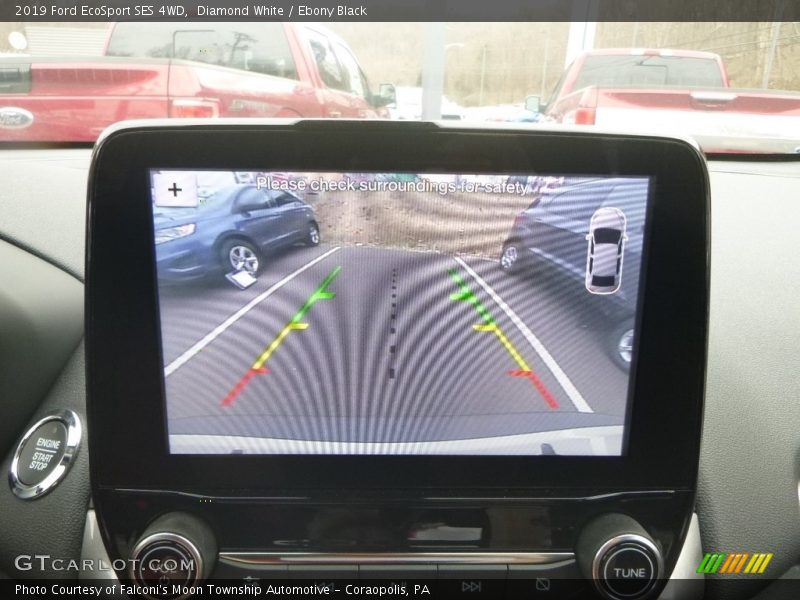 Diamond White / Ebony Black 2019 Ford EcoSport SES 4WD