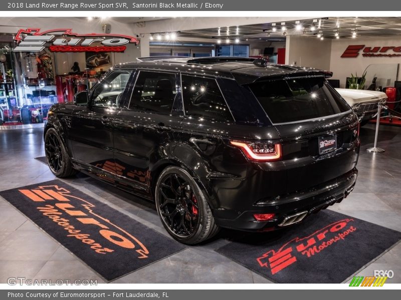Santorini Black Metallic / Ebony 2018 Land Rover Range Rover Sport SVR