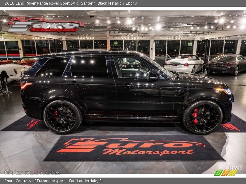 Santorini Black Metallic / Ebony 2018 Land Rover Range Rover Sport SVR