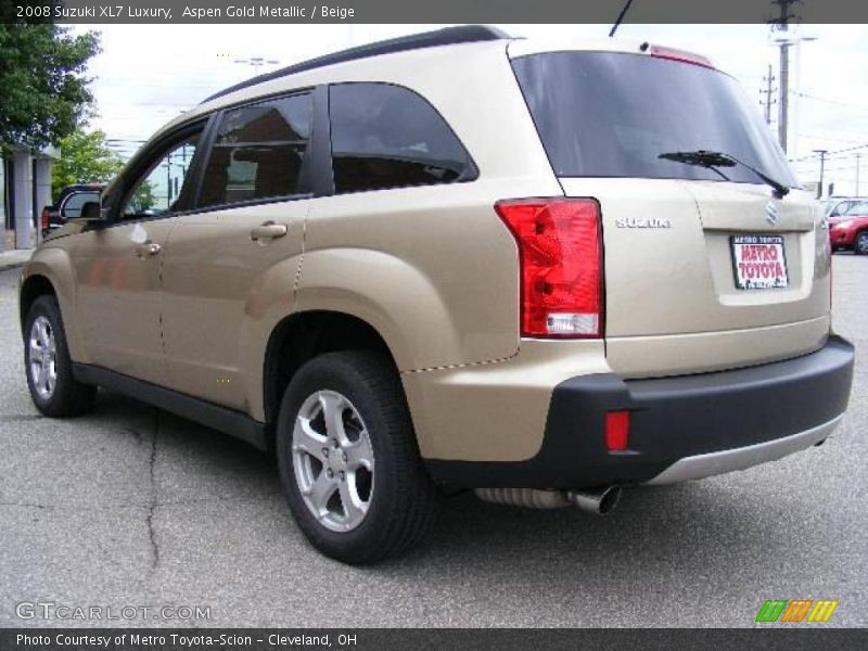 Aspen Gold Metallic / Beige 2008 Suzuki XL7 Luxury