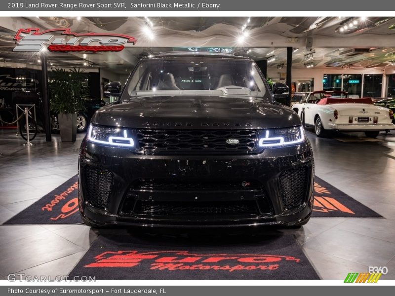 Santorini Black Metallic / Ebony 2018 Land Rover Range Rover Sport SVR