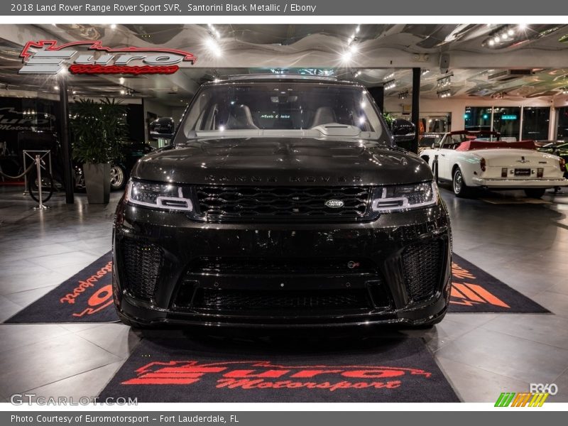 Santorini Black Metallic / Ebony 2018 Land Rover Range Rover Sport SVR
