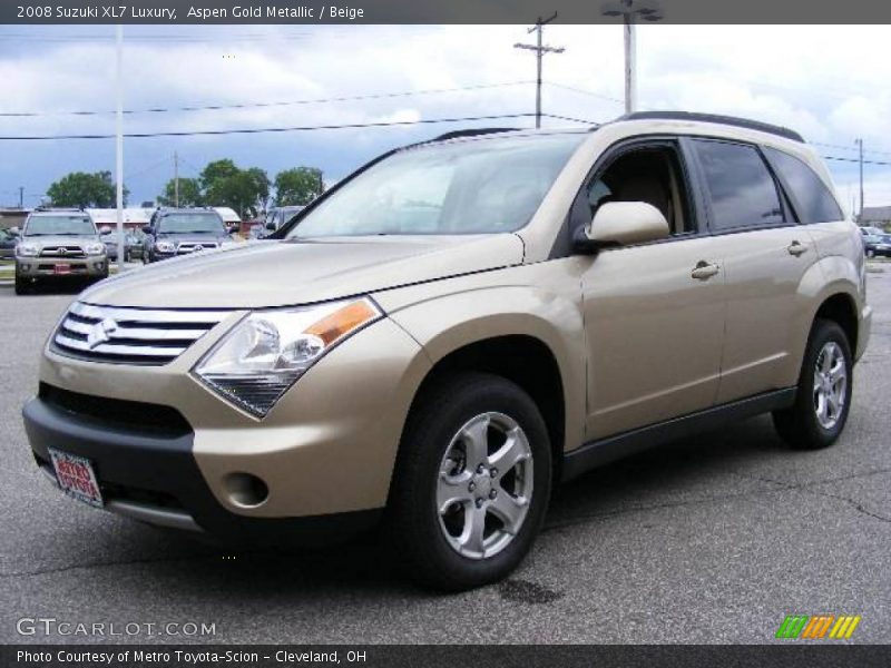 Aspen Gold Metallic / Beige 2008 Suzuki XL7 Luxury