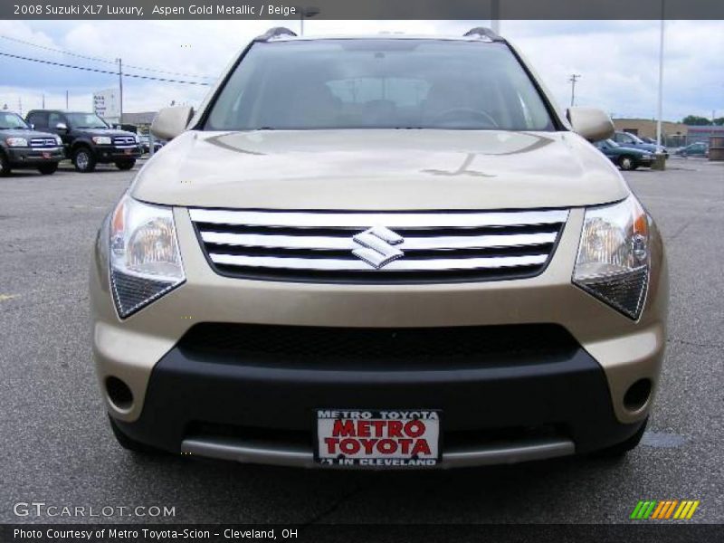 Aspen Gold Metallic / Beige 2008 Suzuki XL7 Luxury