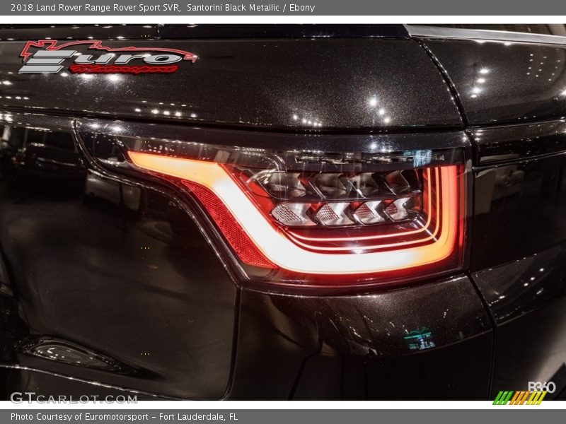 Santorini Black Metallic / Ebony 2018 Land Rover Range Rover Sport SVR
