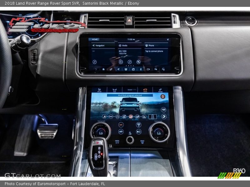 Santorini Black Metallic / Ebony 2018 Land Rover Range Rover Sport SVR