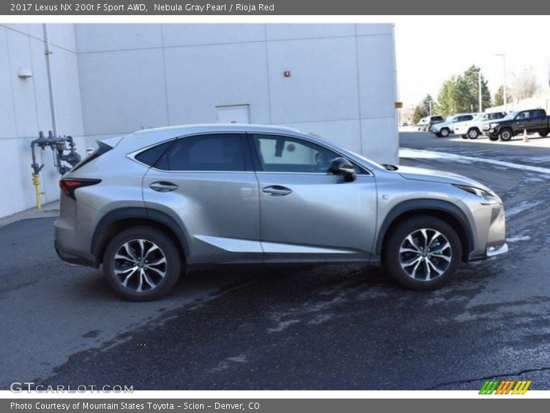 Nebula Gray Pearl / Rioja Red 2017 Lexus NX 200t F Sport AWD
