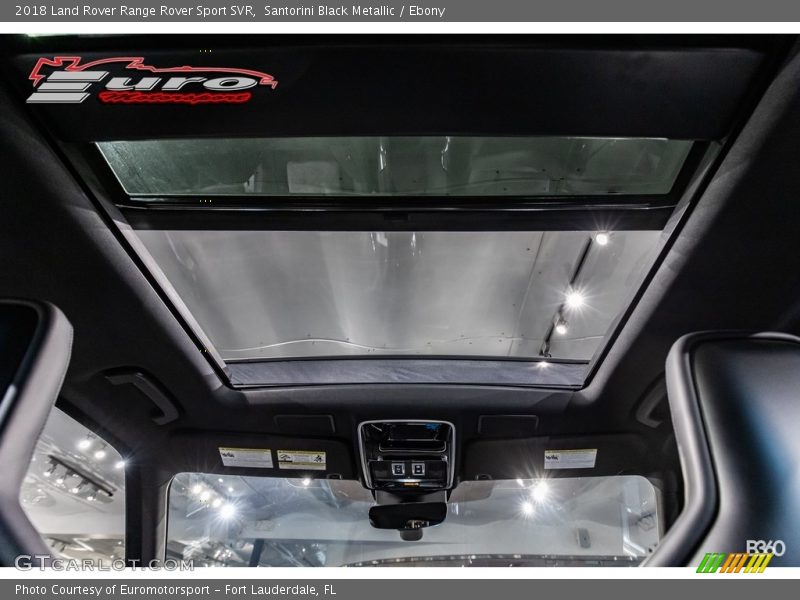 Santorini Black Metallic / Ebony 2018 Land Rover Range Rover Sport SVR