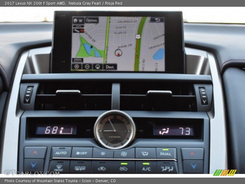 Nebula Gray Pearl / Rioja Red 2017 Lexus NX 200t F Sport AWD