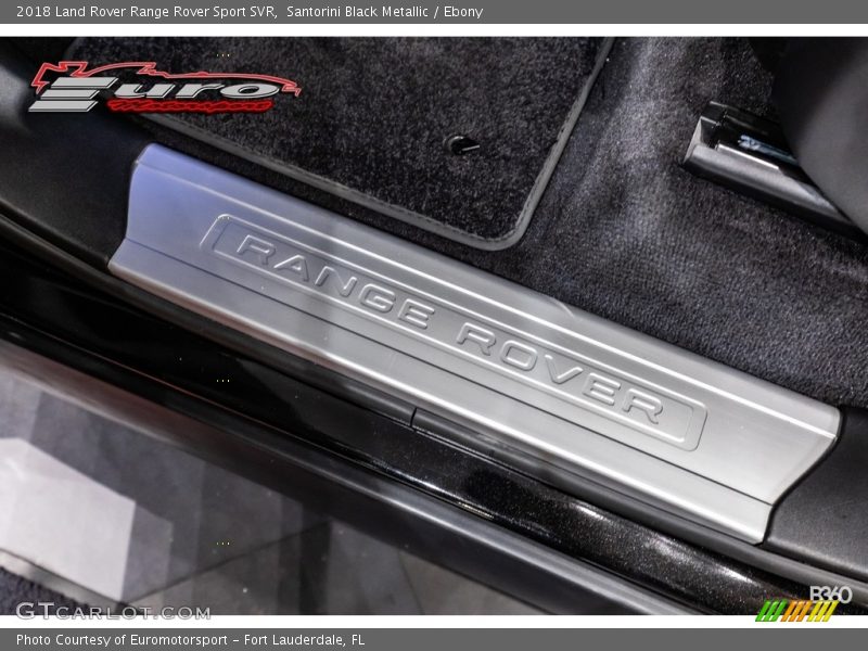 Santorini Black Metallic / Ebony 2018 Land Rover Range Rover Sport SVR