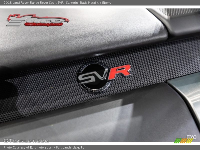 Santorini Black Metallic / Ebony 2018 Land Rover Range Rover Sport SVR