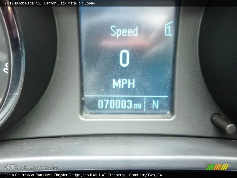 Carbon Black Metallic / Ebony 2012 Buick Regal GS