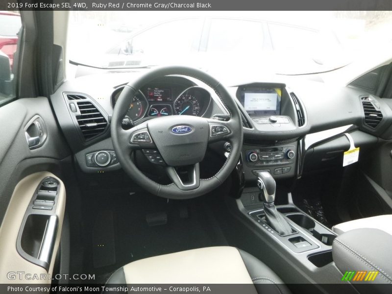Ruby Red / Chromite Gray/Charcoal Black 2019 Ford Escape SEL 4WD