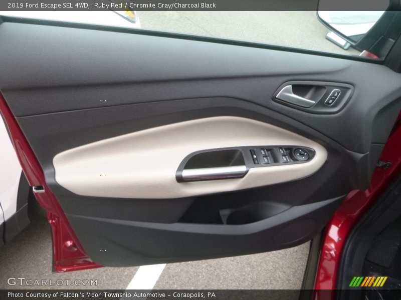 Ruby Red / Chromite Gray/Charcoal Black 2019 Ford Escape SEL 4WD