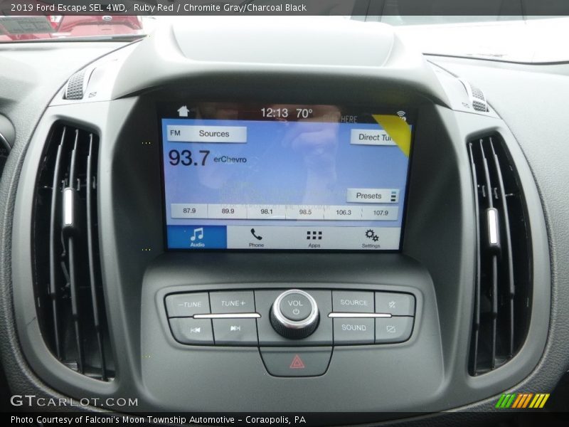 Ruby Red / Chromite Gray/Charcoal Black 2019 Ford Escape SEL 4WD