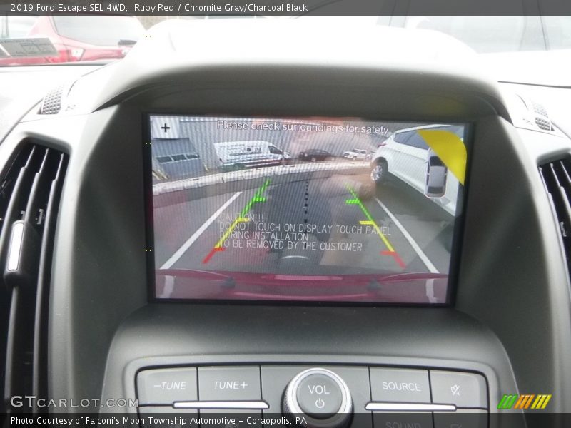 Ruby Red / Chromite Gray/Charcoal Black 2019 Ford Escape SEL 4WD