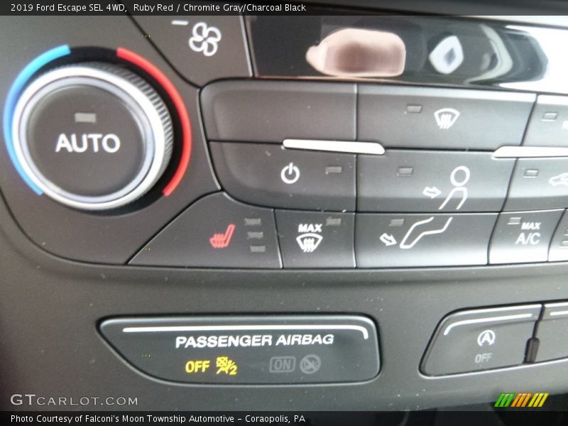Ruby Red / Chromite Gray/Charcoal Black 2019 Ford Escape SEL 4WD