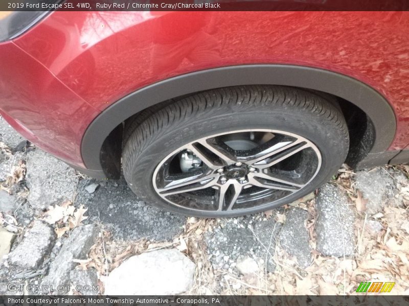 Ruby Red / Chromite Gray/Charcoal Black 2019 Ford Escape SEL 4WD