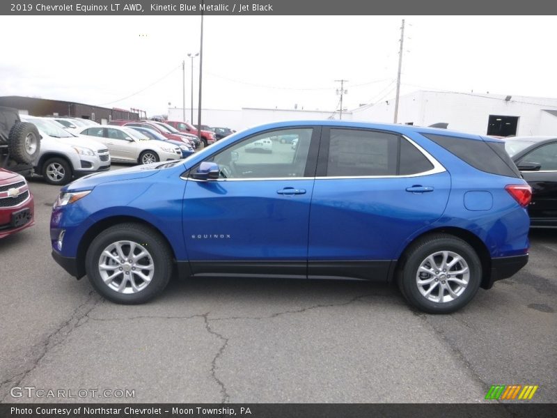 Kinetic Blue Metallic / Jet Black 2019 Chevrolet Equinox LT AWD