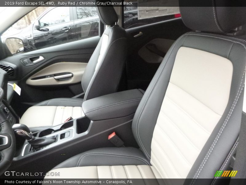 Ruby Red / Chromite Gray/Charcoal Black 2019 Ford Escape SEL 4WD