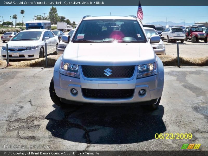 Quicksilver Metallic / Black 2008 Suzuki Grand Vitara Luxury 4x4