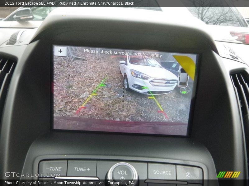 Ruby Red / Chromite Gray/Charcoal Black 2019 Ford Escape SEL 4WD