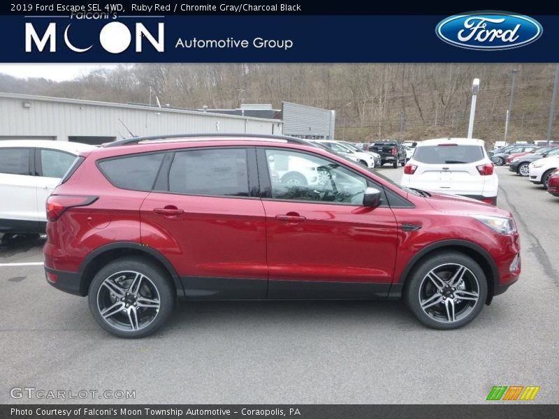 Ruby Red / Chromite Gray/Charcoal Black 2019 Ford Escape SEL 4WD