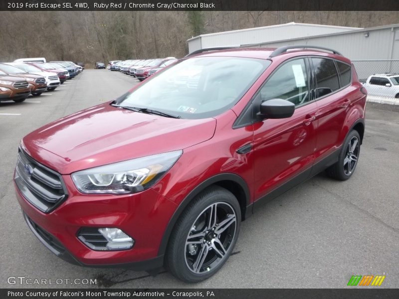 Ruby Red / Chromite Gray/Charcoal Black 2019 Ford Escape SEL 4WD