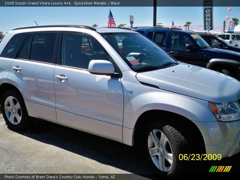 Quicksilver Metallic / Black 2008 Suzuki Grand Vitara Luxury 4x4