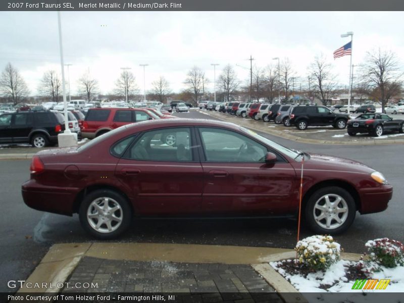 Merlot Metallic / Medium/Dark Flint 2007 Ford Taurus SEL