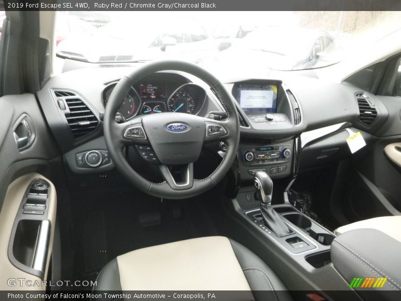 Ruby Red / Chromite Gray/Charcoal Black 2019 Ford Escape SEL 4WD
