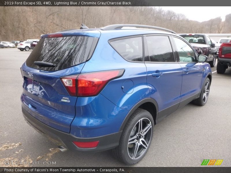 Lightning Blue / Chromite Gray/Charcoal Black 2019 Ford Escape SEL 4WD