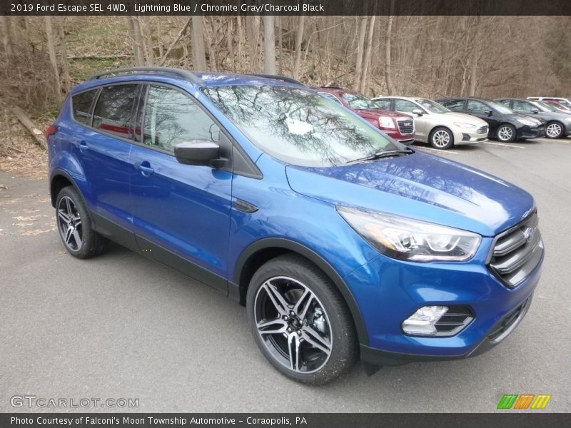 Lightning Blue / Chromite Gray/Charcoal Black 2019 Ford Escape SEL 4WD