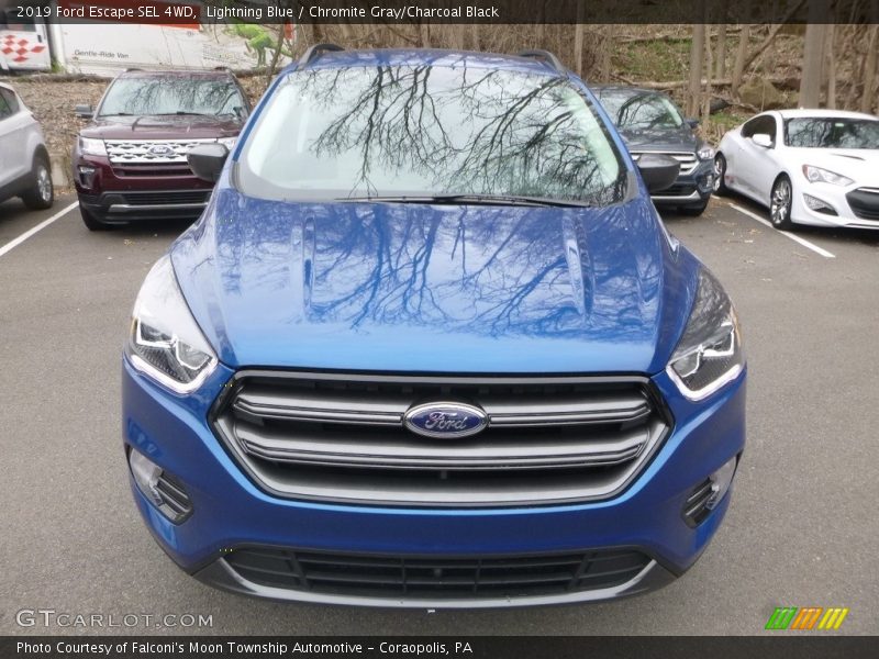 Lightning Blue / Chromite Gray/Charcoal Black 2019 Ford Escape SEL 4WD