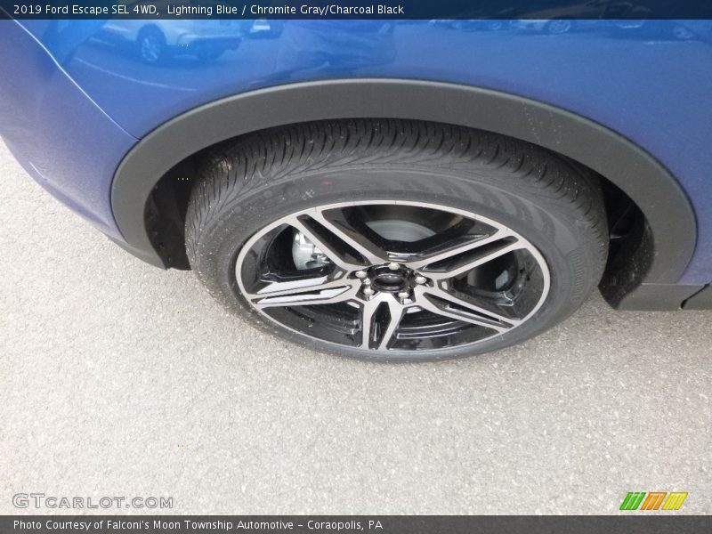 Lightning Blue / Chromite Gray/Charcoal Black 2019 Ford Escape SEL 4WD