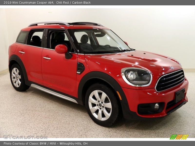 Chili Red / Carbon Black 2019 Mini Countryman Cooper All4