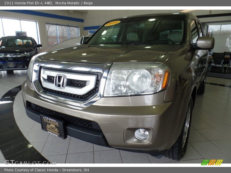 Mocha Metallic / Beige 2011 Honda Pilot EX-L 4WD