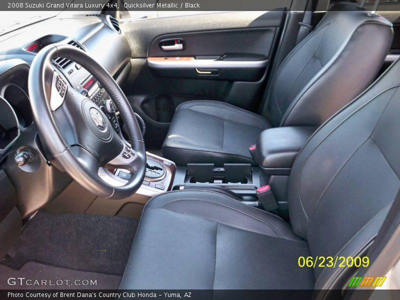Quicksilver Metallic / Black 2008 Suzuki Grand Vitara Luxury 4x4
