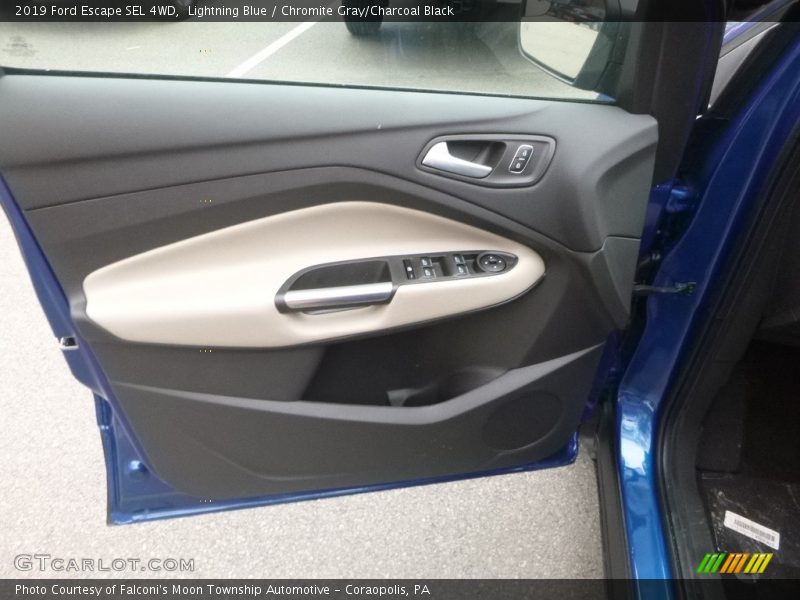 Lightning Blue / Chromite Gray/Charcoal Black 2019 Ford Escape SEL 4WD
