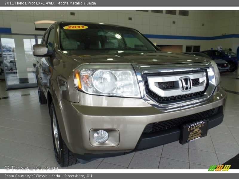 Mocha Metallic / Beige 2011 Honda Pilot EX-L 4WD