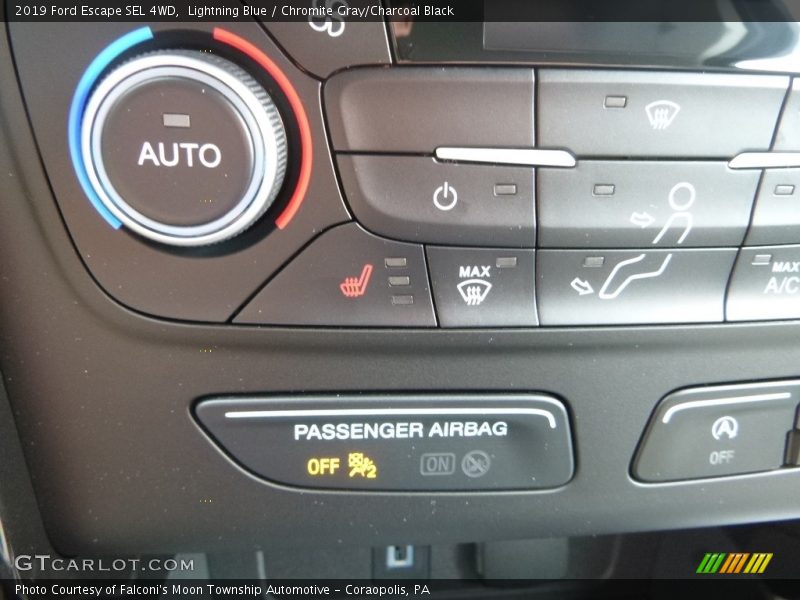 Lightning Blue / Chromite Gray/Charcoal Black 2019 Ford Escape SEL 4WD