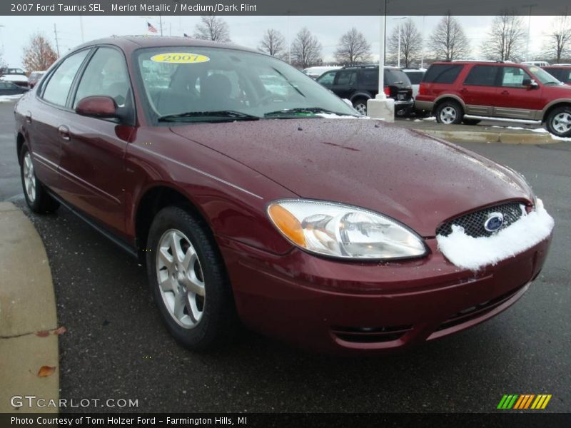 Merlot Metallic / Medium/Dark Flint 2007 Ford Taurus SEL
