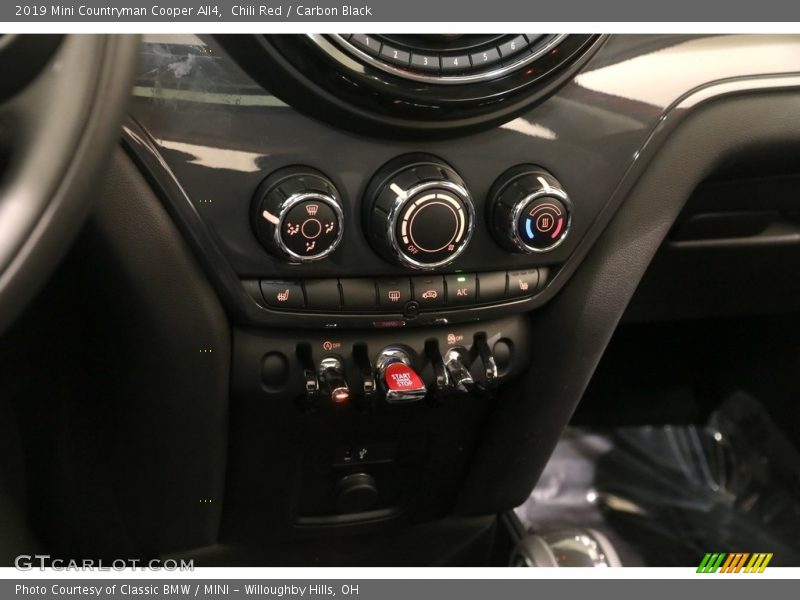 Controls of 2019 Countryman Cooper All4
