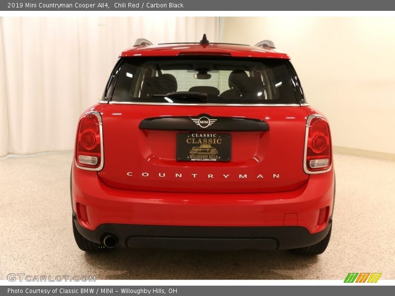 Chili Red / Carbon Black 2019 Mini Countryman Cooper All4