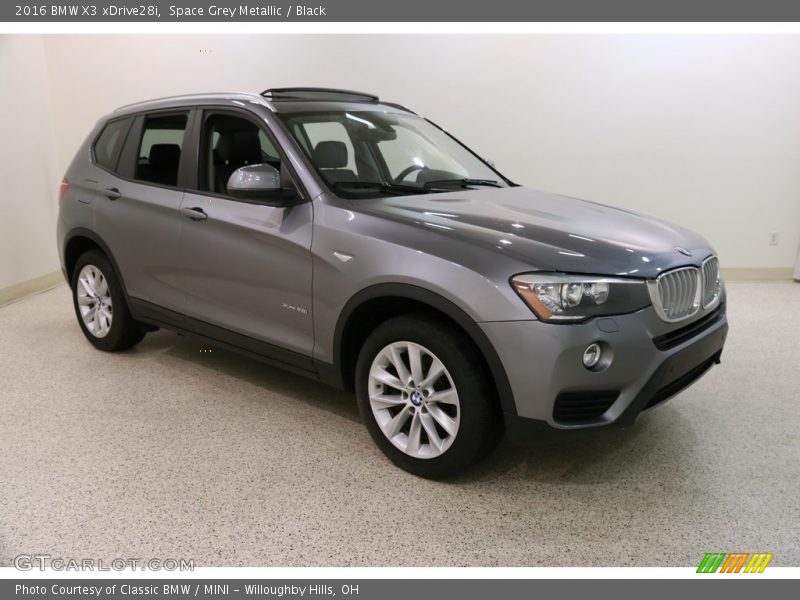 Space Grey Metallic / Black 2016 BMW X3 xDrive28i