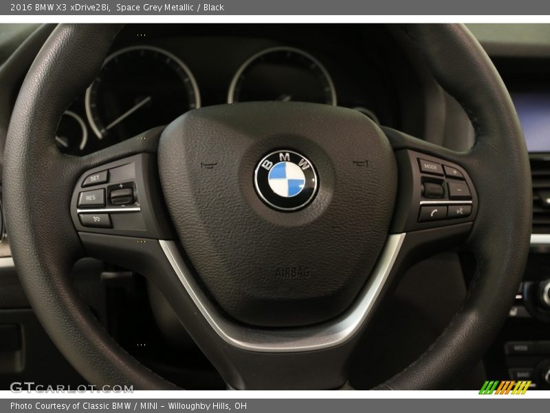 Space Grey Metallic / Black 2016 BMW X3 xDrive28i