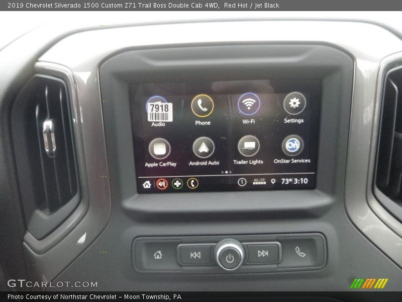 Red Hot / Jet Black 2019 Chevrolet Silverado 1500 Custom Z71 Trail Boss Double Cab 4WD