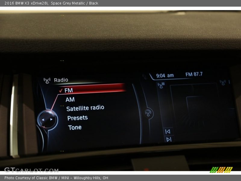 Space Grey Metallic / Black 2016 BMW X3 xDrive28i